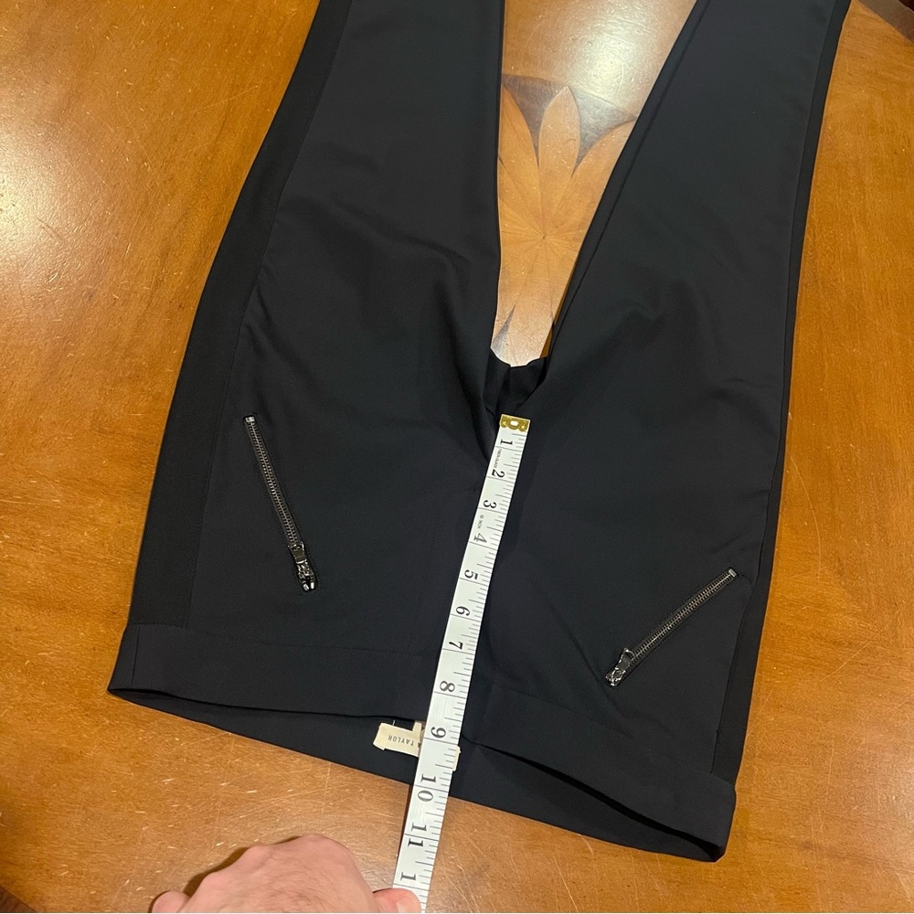 Rebecca‎ Taylor $295 Ava Techy Pant Navy/Black 4 Cropped Ankle Tapered Zippers - Picture 14 of 16